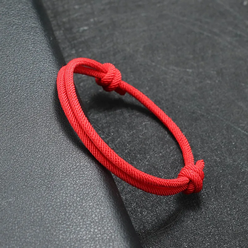 New Handmade Adjustable Rope Bracelet Men 4mm Thin String Relationship Braclet Gift For Him Lucky Thread Brazalete Pulseira - Image 5